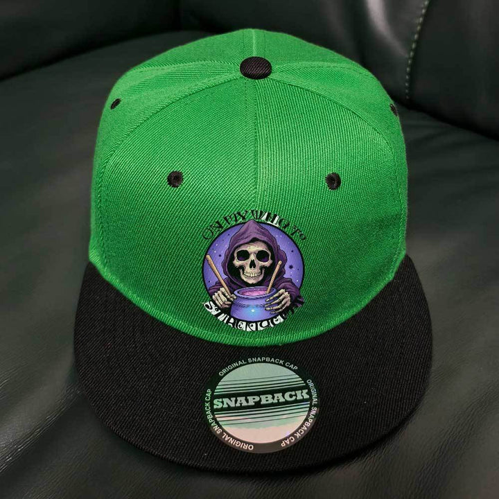 Gorra Snapback Ajustable con Estampado de Calavera Morada y Diseño Cósmico - Ligera 100% Poliéster para Actividades al Aire Libre, Senderismo, Camping - Ideal para Pascua, Ramadán, Regalos del Día del Padre, Sombrero Casual Temático, Accesorio Duradero