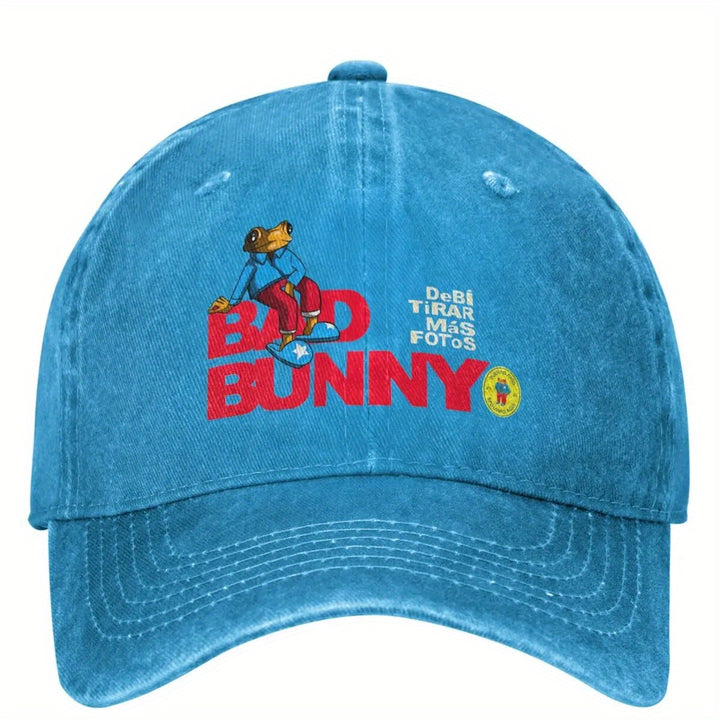 Gorra de Béisbol Gráfica Debi Tirar Mais Fotos DTMF 3 - Gorra Ajustable con Cierre de Presión y Estampado de Dibujos Animados Vibrantes, Sombrero Unisex de Estilo Casual Hip Hop Kpop Rock para Hombres y Mujeres, Ropa para Fans de Música