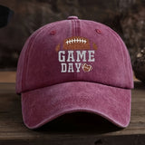 Gorra de Béisbol Estilo Trucker con Diseño de Fútbol para el Día del Partido - Gris Oscuro con Detalles en Naranja, Ajustable con Cierre Snapback, Unisex para Hombres y Mujeres, Regalo del Día de la Madre para Aficionados al Deporte, Gorra Deportiva Durad