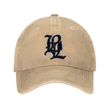 Gorra de Béisbol Unisex Negra con Logo 'B' Blanco - Gorra Deportiva Transpirable con Estampado de Letra B Grande, Ribete Blanco y Visera Curva para Hombres y Mujeres, Uso Casual al Aire Libre, Gimnasio, Diario - Diseño de Monograma Icónico