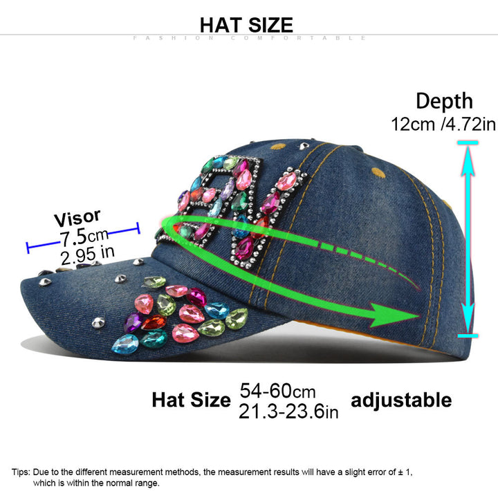 Gorra Unisex QUEEN con Rhinestones, Ajustable Snapback con Visera Curva para Fiestas de Navidad, Outfits Diarios y Logo/Regalo (Diseño Brillante)