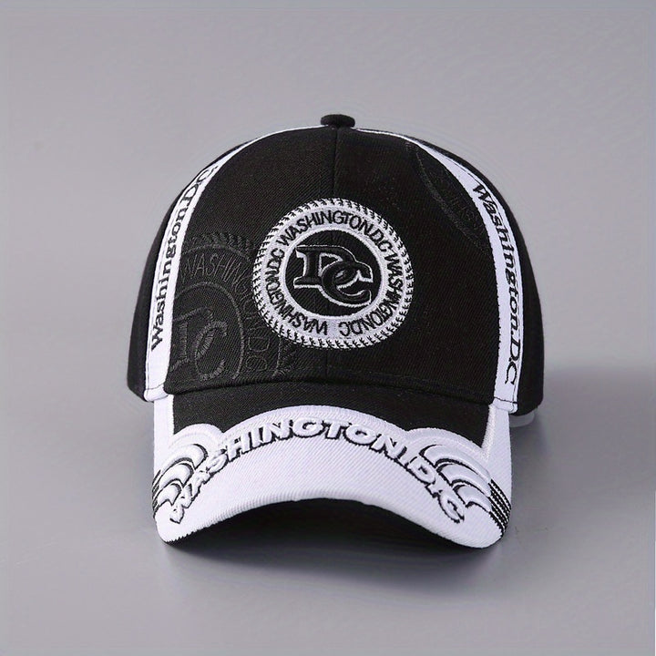 Gorra de Béisbol Bordada con Cierre Ajustable Snapback - Gorra Unisex Transpirable de Poliéster para Hombres y Mujeres, Opciones en Azul y Verde, Ideal para Viajes Casuales o Regalo Navideño