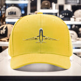 1pc Gorra de Piloto para Hombres y Mujeres - Diseño con Avión &amp; Cola del Aeroplano, Poliéster Ligero Resistente a Arrugas, Sombrillo Todo Clima al Aire Libre para Entusiastas de la Aviación, Pilotos, Eventos Casuales e Formales - Regalo Para Pilot (/Gris/