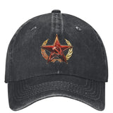 Gorra Casual de Béisbol con Emblema Militar Ruso, Gorro Trucker Primaveral para Exteriores Gimnasio Hip-Hop Unissex Divertido