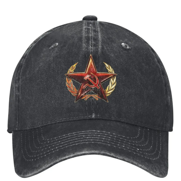 Gorra Casual de Béisbol con Emblema Militar Ruso, Gorro Trucker Primaveral para Exteriores Gimnasio Hip-Hop Unissex Divertido