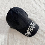 Gorra de Béisbol Unisex con Diseño Moderno y Estilo Pato, Letras Desgastadas para Verano