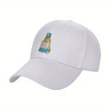 1pc Gorra de Béisbol de Poliéster con Estilo Anime Otaku para Fans, Sombrero Ajustable y Transpirable para Golf, Visera Curvada a la Moda para Hombres y Mujeres, Gorra Ligera Y2K para Parejas, Sombrero Protector Solar