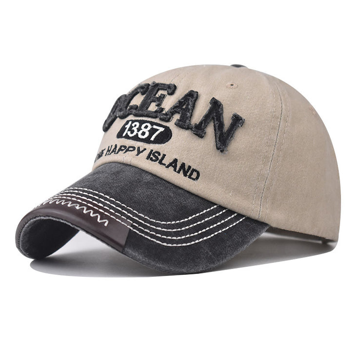 Gorra de Béisbol con Logo Bordado - Ajustable Snapback 50+ Escudo Sombrero de Sol para Exteriores, Lavable a Mano para Navidad, Fiestas, Playa y Uso Diario (Ajuste No Elástico)