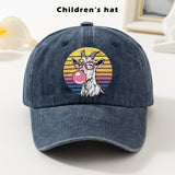 Gorra de béisbol para niños - Gorra ajustable con gráfico de cabra, borde suave y ligero para niños y niñas, ropa diaria y navideña - Gorra de béisbol fácil de limpiar para bebés, adolescentes, niños - Fiesta de cumpleaños, escuela, parque - Negro, ropa d