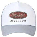 Gorra de béisbol PETERBILT para hombres y mujeres, malla ligera transpirable con cierre de snapback, poliéster, ideal para uso diario y vestimenta casual, adecuada para todas las estaciones, buena opción para regalos de vacaciones