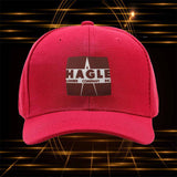 Gorra de Béisbol con Logo de Hagle Lumber Company Inc - Emblema Oficial de HAGLE, Gorra Snapback Ligera para Motocicletas, Deportes al Aire Libre y Eventos de Leñadores, Blanca con Parche de Logo Marrón (Lavable a Mano, Patrocinadores con Logo)