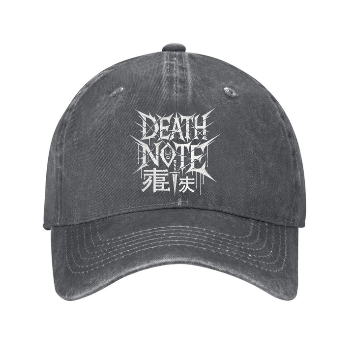 Gorra de Béisbol Death Note de Algodón con Visera Curva Ajustable y Ligera, Ideal para Exteriores, Unisex
