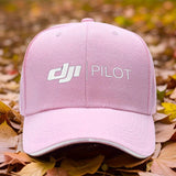 1 gorra de béisbol ajustable DJI Pilot con estampado de moda, negra con texto blanco, transpirable y cómoda para viajes, correr y estilo urbano, gorra tejida de aspecto moderno