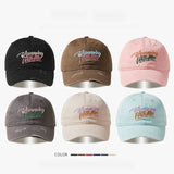 Gorra de pico de pato americana para hombres con ala ancha y parte superior profunda, gorra de béisbol con agujero bordado versátil, agradable al rostro, adecuada para 200 países.