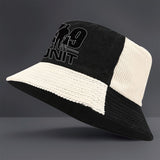 Gorro de Pana para Todas las Estaciones con Logo de Cachorro K9 y Texto K9 UNIT - Cierre Ajustable con Broche, Plegable para Exteriores y Uso Casual - Pana Verde Oliva/ (Lavable a Máquina)