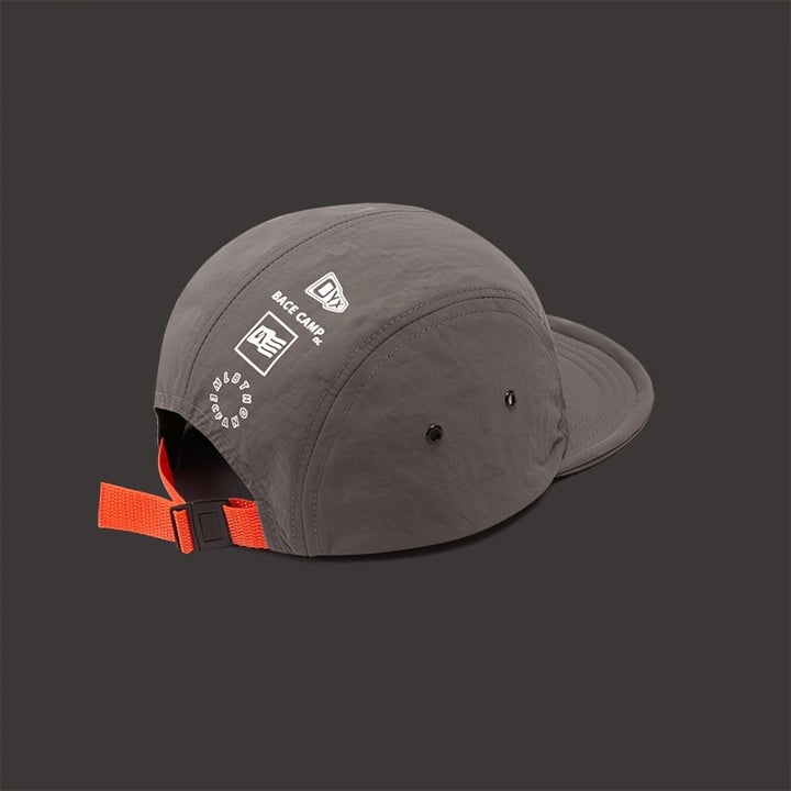 1 pieza de gorra de béisbol transpirable para hombre, ajustable, elegante, para acampar al aire libre, negra con rayas naranjas, poliéster, solo lavado a mano, regalo para el Día del Padre, relacionado con el campus, fiestas de cerveza, tejido de tela.