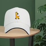 Gorra de béisbol unisex ajustable con estampado de dinosaurio adorable - Ligera y transpirable, con diseño de dinosaurio amarillo y follaje verde, gorro casual y deportivo para exteriores para todas las estaciones para hombres y mujeres, regalo perfect...