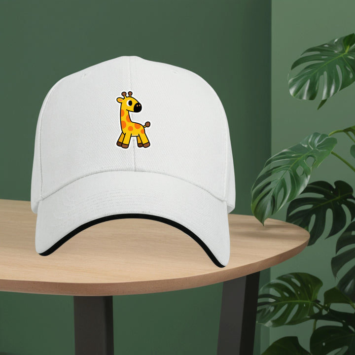 Gorra de béisbol unisex ajustable con estampado de dinosaurio adorable - Ligera y transpirable, con diseño de dinosaurio amarillo y follaje verde, gorro casual y deportivo para exteriores para todas las estaciones para hombres y mujeres, regalo perfect...