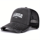 Gorra de Béisbol Estilo Hip-Hop Bordada para Jóvenes, Poliéster, Ideal para Otoño e Invierno, Adecuada para Hombres y Mujeres