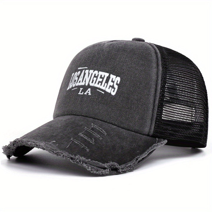 Gorra de Béisbol Estilo Hip-Hop Bordada para Jóvenes, Poliéster, Ideal para Otoño e Invierno, Adecuada para Hombres y Mujeres