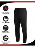 Pack de 3 Pantalones Deportivos para Hombre de Corte Holgado con Cintura Elástica y Cordón, Diseño con Dobladillo en el Tobillo - Joggers de Poliéster Resistente Ideales para Entrenamiento, Lavables a Máquina, Ropa de Gimnasio para Invierno (Paquete de 3