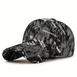 Gorra de béisbol con estampado floral tipo graffiti, unisex, sombrero urbano moderno para el sol