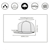 Gorra de Béisbol Universitaria Blanca con Letras - Estilo Casual y Académico con Diseño de 'A' y 'D' (para monogramas de atletas), Gorra de Poliéster Duradera para la Vida en el Campus y Atuendos Informales