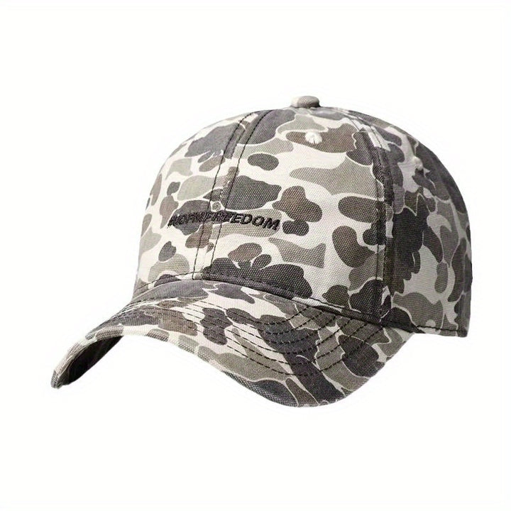 Gorra de béisbol estilo americano con bordado de letras, unisex, para trabajo y actividades al aire libre, con visera curva, gorra tipo pico de pato, moderna