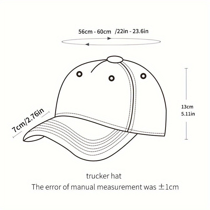 Gorra de Béisbol Gráfica para Skateboarding - Gorra Trucker de Hip Hop con Mesh Breathable, Snapback Adjustable, Diseño Unisex Embroidered para Viajes Outdoor y Skateboarders de Primavera/Otoño, Headwear Casual, Diseño Sporty, Detalle Embroidered