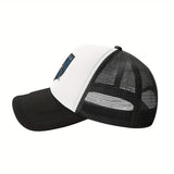 Gorra de regreso de Team Orca - Malla ligera y transpirable para hombres y mujeres, negro con diseño blanco, ideal para uso casual y diario, regalo de vacaciones perfecto, gorra para todas las estaciones | Gorra de camionero estilosa | Equipamiento de cab