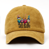 4 Gorras de Béisbol con Estampado Divertido de Pájaros, Gorras Casuales para Primavera/Verano