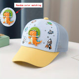 Gorra de béisbol para niños, 100% poliéster transpirable, cierre de presión, lavable a mano, patrón de animal, elastizable, para niños y niñas, ropa casual de primavera/verano, idea de regalo de cumpleaños