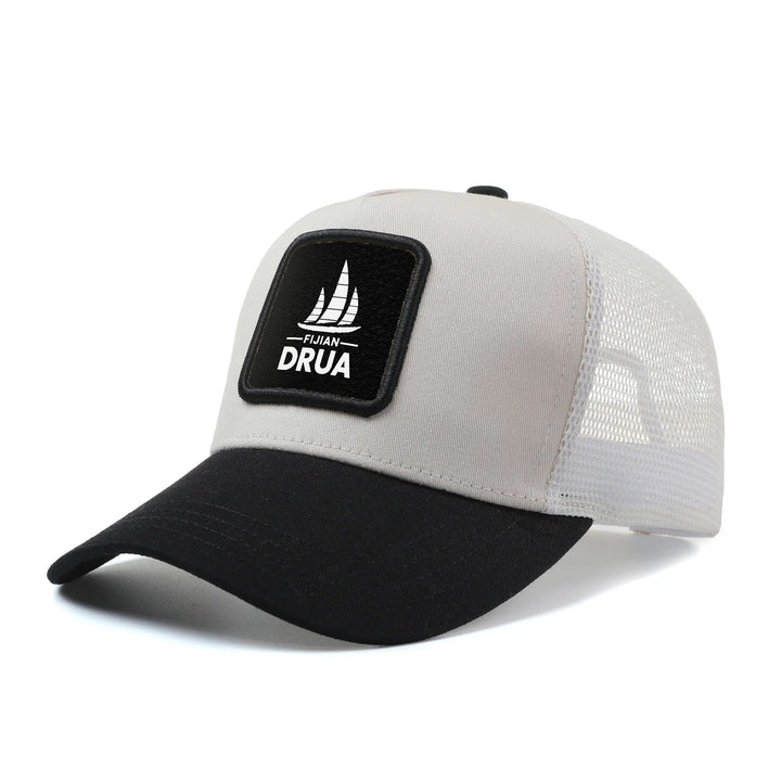 Gorra de béisbol para hombres y mujeres, con diseño de logo de Drua Fijiano, ajustable, para pesca, con parte trasera de malla, ideal para verano, hip hop, anime, deportes al aire libre, moda, unisex, ligera, transpirable, con tela transpirable, gorra de