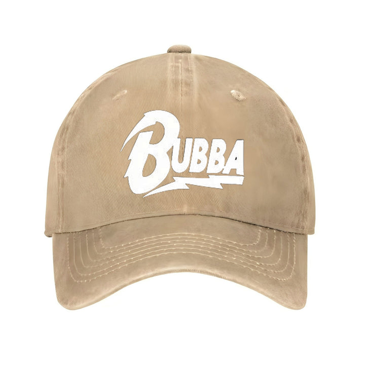Gorra de Béisbol Unisex con Logo de Flecha en Blanco y - Ajustable y Transpirable, Visera Curva para Deportes y Uso Casual, Diseño con Letras 'Bubba' en Blanco - Accesorio con Logo Icónico