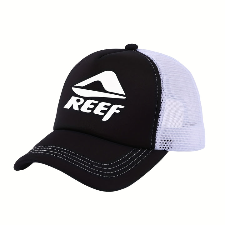 RESTZONE Gorra Unisex de Basquetbol Respirable, Ajustable, con Protección Solar, Panel Frontal y Mesh Trasera, en Negro/Verde Neón/Azul/Blanco, Perfecta para Deportes al Aire Libre, Regalo para Parejas, Día de San Patricio o Gorra de Pescador