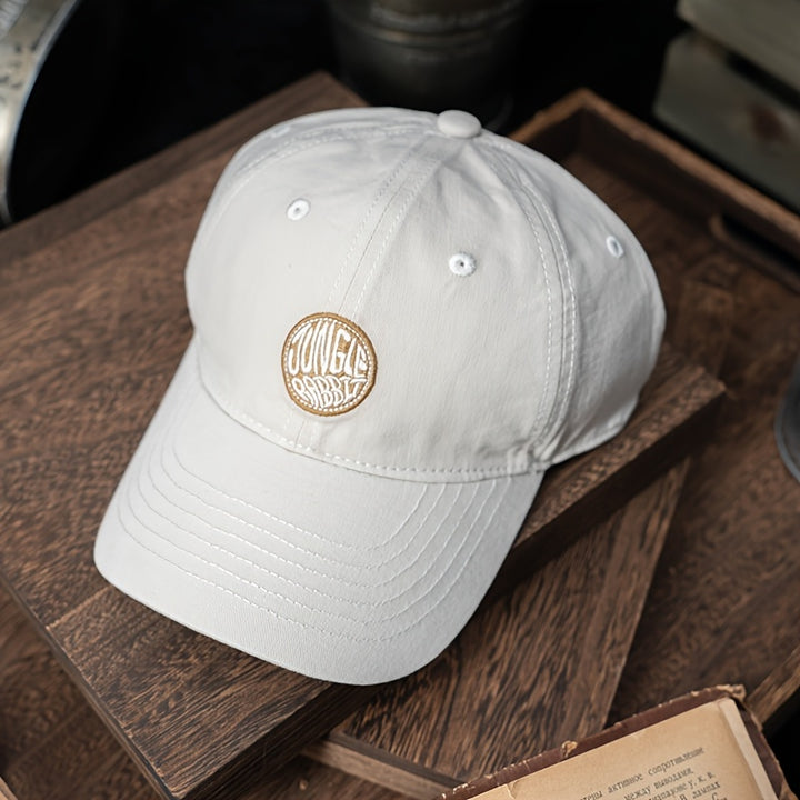 Gorra de Béisbol Japonesa Lavada con Bordado para Hombres y Mujeres, Protección Solar Versátil y Cubierta Facial Ajustable