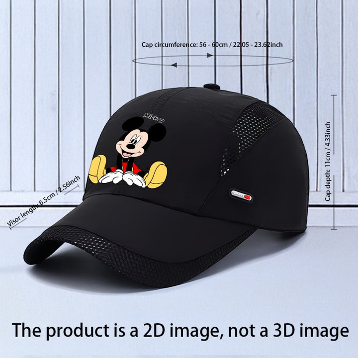 Gorra de béisbol de Mickey Mouse - Gorra de camionero de malla transpirable, duradera y ajustable para todas las estaciones, perfecta para actividades al aire libre y uso casual, gorra de todas las estaciones | Gorra de personaje de dibujos animados | Gor