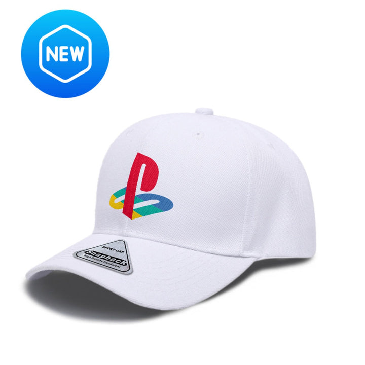 1 gorra de béisbol con logo oficial PlayStation - Ajustable Snapback, ligera y transpirable en poliéster para hombres & mujeres, ¡cómoda todo el año! Diseño exclusivo PS ideal al aire libre o fiestas. Regalo perfecto gamers (licencia original). Estilo uni
