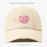 Gorra de Béisbol Retro de Mezclilla con Letras para Hombres y Mujeres, Ajustable con Snapback, Logo Decorado en 3D - Perforada para Ventilación, Deportes al Aire Libre, Uso Casual y Eventos Navideños (Ajuste No Elástico)