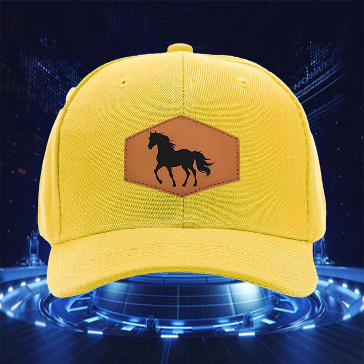 Gorra Trucker Snapback para Amantes de los Caballos - con Gráfico de Caballo Naranja, Poliéster Duradero, Ajuste Ajustable para Hombres y Mujeres, Perfecta para Ocio al Aire Libre, Deportes y Celebraciones Festivas, Regalos para Amantes de los Caballos, G