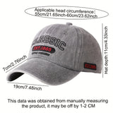 Gorra de Béisbol Estilo Coreano con Bordado para Parejas, Sombrero Duckbill Unisex Desgastado y Protección Solar para Primavera/Otoño