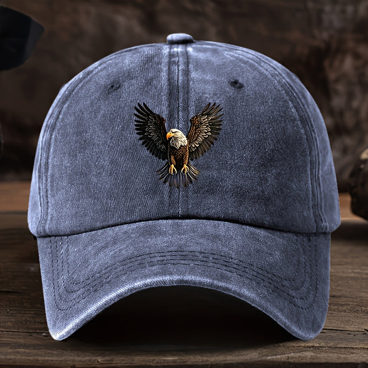 Gorra de béisbol ligera para hombre - Diseño gráfico de águila en vuelo, panel frontal estructurado para exteriores, deportes y ocio - Gorra de béisbol lavable a máquina para uso diario y eventos especiales - Regalo ideal para papá, esposo, atletas - Acce