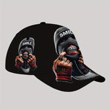 Sombrero de sol para hombre con estilo casual, CUTEHSJ, estilo hip-hop fresco, gorra de béisbol ligera de poliéster con cierre ajustable, lavable a mano, para playa, actividades al aire libre, pesca y vacaciones - Diseño de encanto fantástico, accesorios