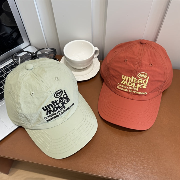 Dos estilos ajustables de alta calidad, secado rápido, transpirable y sombra con bordado de monograma fino para uso diario, camping en el salvaje, pesca y conductores de camiones - Poliéster, tejido, lavado a mano o limpieza profesional, ropa de cabeza al