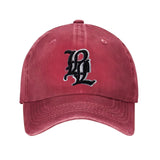 Gorra de Béisbol Unisex Negra con Logo 'B' Blanco - Gorra Deportiva Transpirable con Estampado de Letra B Grande, Ribete Blanco y Visera Curva para Hombres y Mujeres, Uso Casual al Aire Libre, Gimnasio, Diario - Diseño de Monograma Icónico