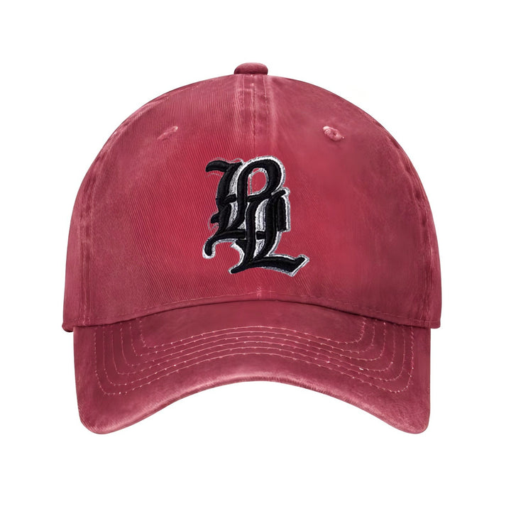 Gorra de Béisbol Unisex Negra con Logo 'B' Blanco - Gorra Deportiva Transpirable con Estampado de Letra B Grande, Ribete Blanco y Visera Curva para Hombres y Mujeres, Uso Casual al Aire Libre, Gimnasio, Diario - Diseño de Monograma Icónico