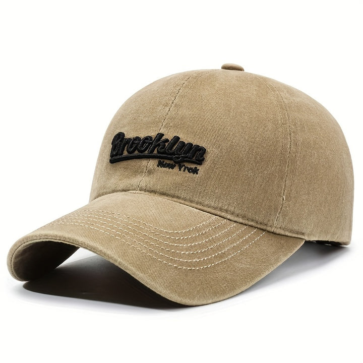Nueva gorra de béisbol retro para hombre y mujer, perfecta para deportes de primavera y otoño y uso casual, con un estilo urbano único con un diseño coreano lavado y protección solar, sin batería