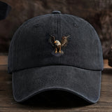 Gorra de béisbol para hombre con estampado de águila, sombrero versátil de moda hip-hop para exteriores