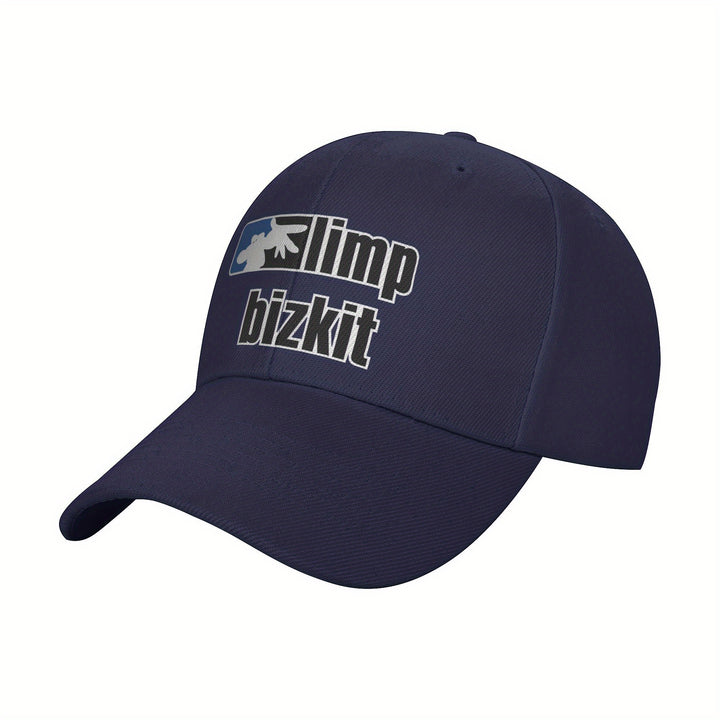 1pc Gorra de Béisbol de Poliéster Ajustable de Música Rock Limp Rapcore Bizkit Taurus07, Ligera y Transpirable, Sombrero de Sol de Golf con Visera Curva, Estilo Y2K de Moda para Hombres y Mujeres, Regalo Perfecto para Vacaciones/Cumpleaños