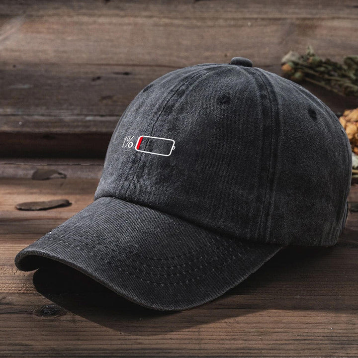 Gorra de béisbol con estampado lavado para hombre